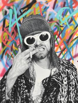 LA Hart, Kurt Cobain (2018) at Morgan O'Driscoll Art Auctions