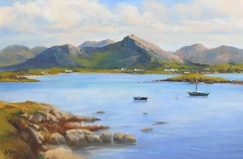 Annemarie Bourke, The Twelve Bens from Roundstone at Morgan O'Driscoll Art Auctions