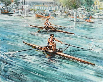 Gordon King, Henly Boat Race at Morgan O'Driscoll Art Auctions