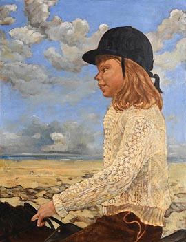 Marjorie Fitzgibbon, Riding Out on Killiney Beach at Morgan O'Driscoll Art Auctions