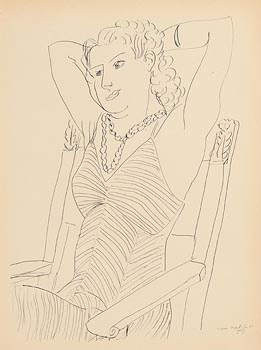 Henri Matisse, Portrait of a Woman (1943) at Morgan O'Driscoll Art Auctions