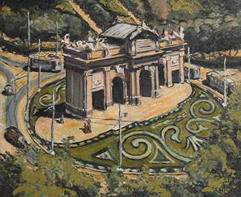 David Clarke, Plaza de L'Independencia, Madrid (1949) at Morgan O'Driscoll Art Auctions
