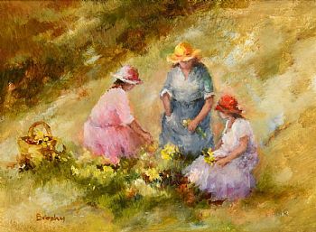 Picking Flowers at Morgan O'Driscoll Art Auctions