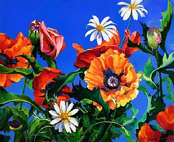 Kenneth Webb, Summer Poppies at Morgan O'Driscoll Art Auctions