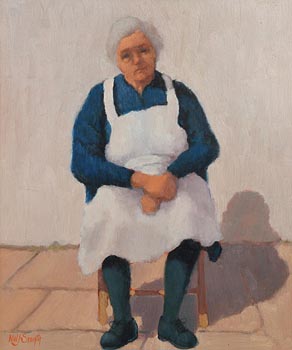 Norman J. Smyth, Woman in a White Apron at Morgan O'Driscoll Art Auctions