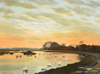 Neville Henderson, Evening, Malahide Estuary (1991) at Morgan O'Driscoll Art Auctions