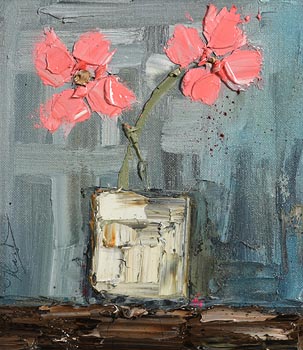 Pink Flowers at Morgan O'Driscoll Art Auctions