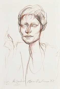 Brian Bourke, The Smoker (1997) at Morgan O'Driscoll Art Auctions