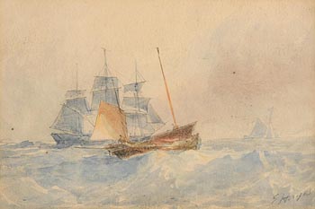 Edwin Hayes, Shipping Scene at Morgan O'Driscoll Art Auctions