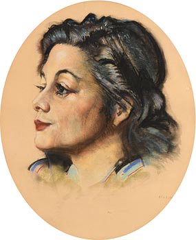 Sean Keating, Portrait of a Lady at Morgan O'Driscoll Art Auctions