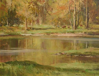 Maurice Canning Wilks, Reflections at Morgan O'Driscoll Art Auctions