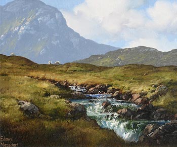 Eileen Meagher, Mountain Stream, Inagh Valley, Connemara at Morgan O'Driscoll Art Auctions
