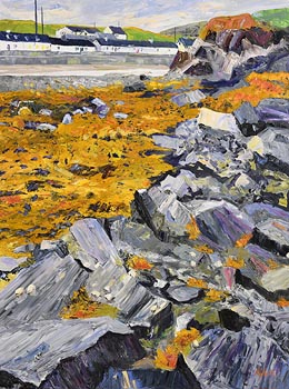 Dorothee Roberts, East End, Inishbofin, Galway at Morgan O'Driscoll Art Auctions