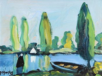 Pat Murphy, Shawlie by the Shore at Morgan O'Driscoll Art Auctions