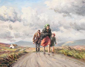 Charles J. McAuley, Heading for the Village at Morgan O'Driscoll Art Auctions