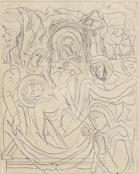 Evie Hone, Study for Station of the Cross at Morgan O'Driscoll Art Auctions