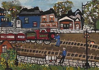 Gretta Bowen, Train Station at Morgan O'Driscoll Art Auctions