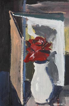 Brian Ballard, Still Life - Rose and Book (1986) at Morgan O'Driscoll Art Auctions