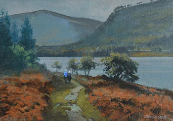 John Francis Skelton, Misty Morning Walk, Glendalough, Co. Wicklow at Morgan O'Driscoll Art Auctions