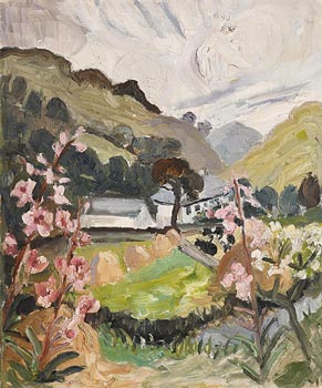 Lucy Harwood, Landscape with Cottage at Morgan O'Driscoll Art Auctions