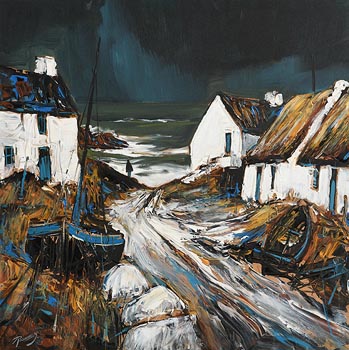 J.P. Rooney, The Woman, The Homes and the Constant Sea at Morgan O'Driscoll Art Auctions