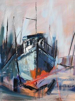 Paula McKinney, In Dry Dock at Morgan O'Driscoll Art Auctions