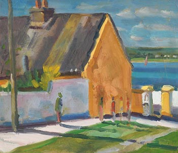 James O'Halloran, Cottage by the Sea (1990) at Morgan O'Driscoll Art Auctions