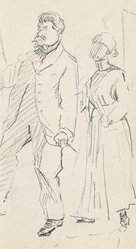 Mary Swanzy, Gentleman Drawing at Morgan O'Driscoll Art Auctions