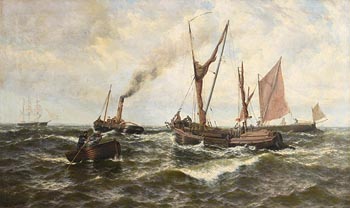 Thomas Rose Miles, Headwind and Ebb Tide off Shearness at Morgan O'Driscoll Art Auctions