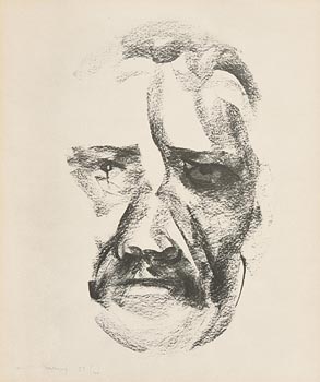 Louis Le Brocquy, John Millington Synge (1981) at Morgan O'Driscoll Art Auctions