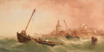 Alfred Herbert, Rough Seas off St Malo, France at Morgan O'Driscoll Art Auctions