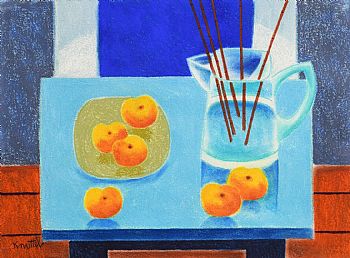 Graham Knuttel, Still Life - Jug and Fruit at Morgan O'Driscoll Art Auctions