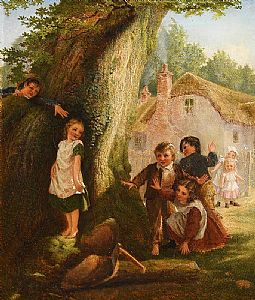 Samuel McCloy, Hide and Go Seek (1869) at Morgan O'Driscoll Art Auctions