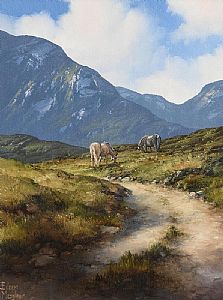Eileen Meagher, Ponies at Maam Valley, Connemara (2007) at Morgan O'Driscoll Art Auctions