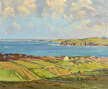 Robert Taylor Carson, Tra na Rossan Bay, Atlantic Bay, Co Donegal at Morgan O'Driscoll Art Auctions