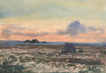 Percy French, Sunset Connemara at Morgan O'Driscoll Art Auctions