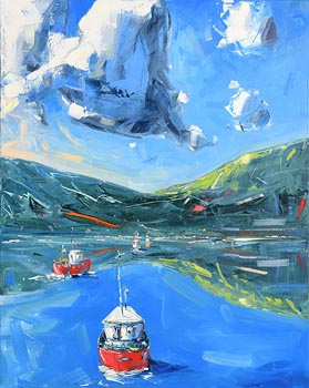 David Coyne, Coming into Harbour at Morgan O'Driscoll Art Auctions