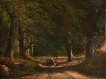 William Howis, Through the Woods (1873) at Morgan O'Driscoll Art Auctions
