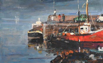 Michael Hanrahan, Roundstone Harbour, Connemara 2017 at Morgan O'Driscoll Art Auctions