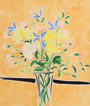 Nicholas Hely, Spring Flowers with Yellow Ochre 1984 at Morgan O'Driscoll Art Auctions