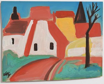 Markey Robinson, Red Roofs at Morgan O'Driscoll Art Auctions