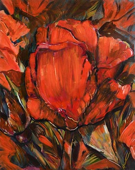 Douglas Hutton, Red Rose at Morgan O'Driscoll Art Auctions