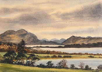 James Hall Flack, Killarney Lakes and Eagle's Nest Mountain (1983) at Morgan O'Driscoll Art Auctions
