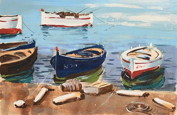 Frederic Lloveras, Tossa De Mar Marina at Morgan O'Driscoll Art Auctions