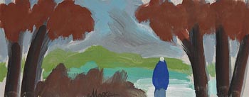 Markey Robinson, Shawlie on the Woodland Path at Morgan O'Driscoll Art Auctions