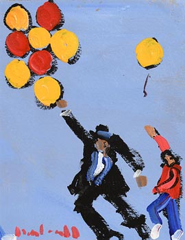 Marie Carroll, The Balloon Man at Morgan O'Driscoll Art Auctions