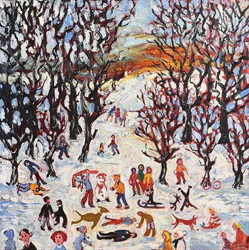 Simeon Stafford, Winter Fun at Morgan O'Driscoll Art Auctions