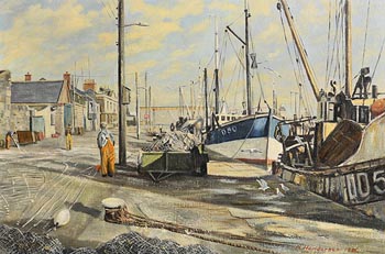 Neville Henderson, Dockside (1981) at Morgan O'Driscoll Art Auctions