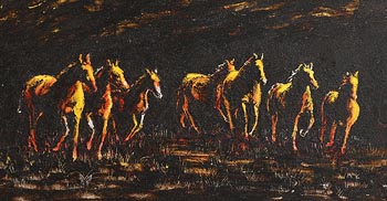 Martin McCormack, The Herd at Sunset at Morgan O'Driscoll Art Auctions