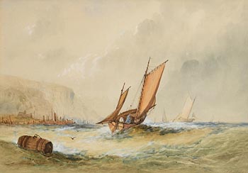 19th Century English School, Fishing Fleet at Morgan O'Driscoll Art Auctions